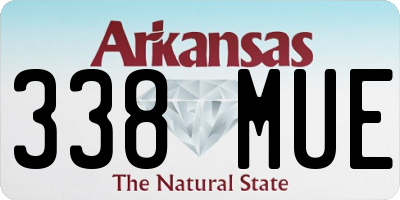 AR license plate 338MUE