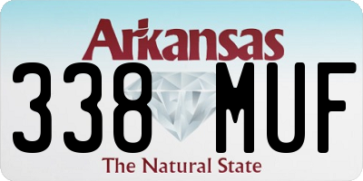 AR license plate 338MUF