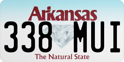 AR license plate 338MUI