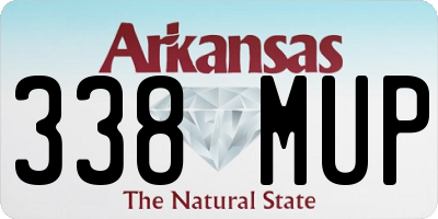 AR license plate 338MUP