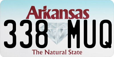 AR license plate 338MUQ