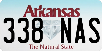 AR license plate 338NAS