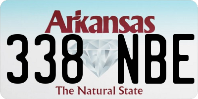 AR license plate 338NBE