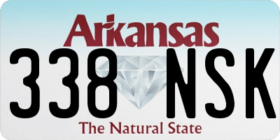 AR license plate 338NSK