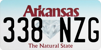 AR license plate 338NZG