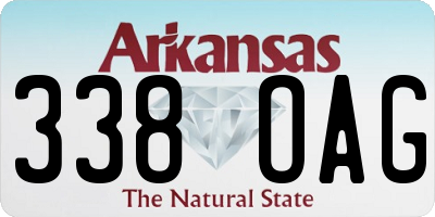 AR license plate 338OAG