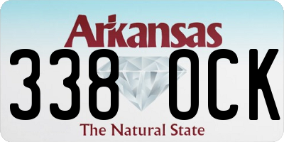 AR license plate 338OCK