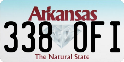 AR license plate 338OFI
