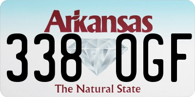 AR license plate 338OGF