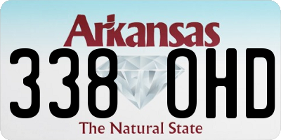 AR license plate 338OHD