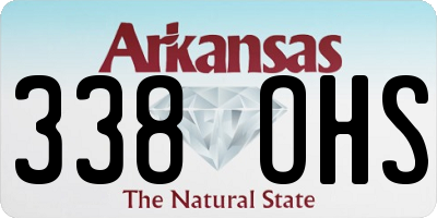 AR license plate 338OHS