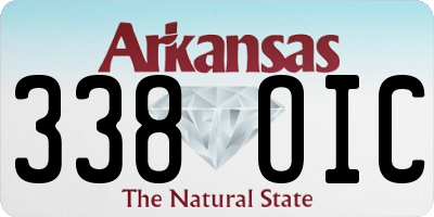 AR license plate 338OIC