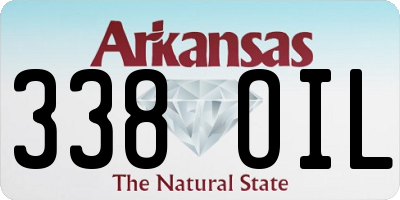 AR license plate 338OIL