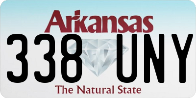 AR license plate 338UNY