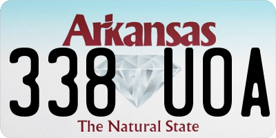 AR license plate 338UOA