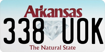 AR license plate 338UOK