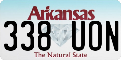 AR license plate 338UON