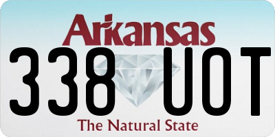 AR license plate 338UOT