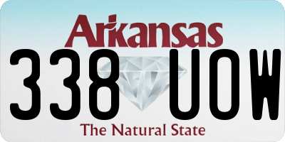 AR license plate 338UOW