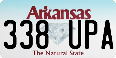 AR license plate 338UPA