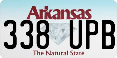 AR license plate 338UPB