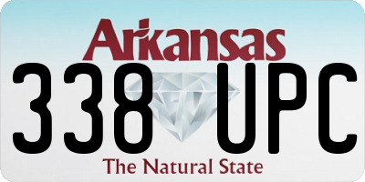 AR license plate 338UPC