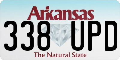 AR license plate 338UPD