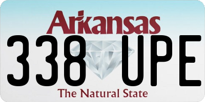 AR license plate 338UPE