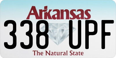 AR license plate 338UPF