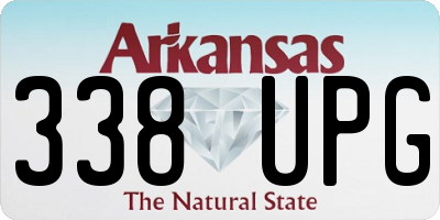 AR license plate 338UPG