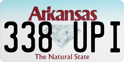 AR license plate 338UPI