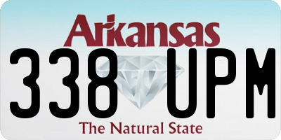 AR license plate 338UPM