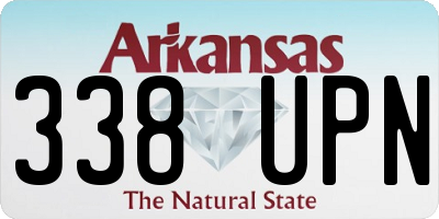 AR license plate 338UPN