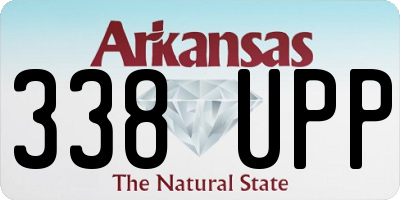 AR license plate 338UPP