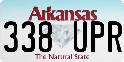 AR license plate 338UPR