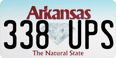 AR license plate 338UPS