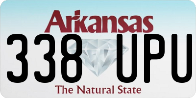 AR license plate 338UPU