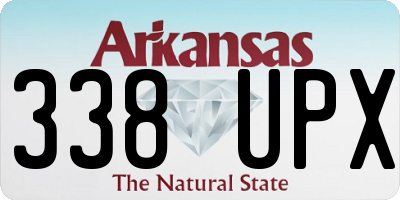AR license plate 338UPX