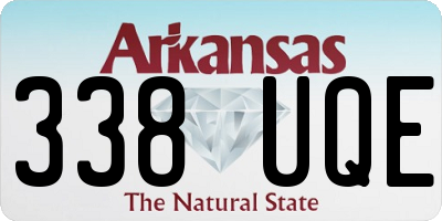 AR license plate 338UQE