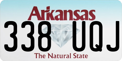 AR license plate 338UQJ