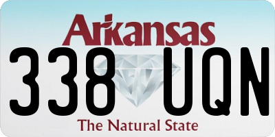 AR license plate 338UQN