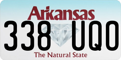 AR license plate 338UQO