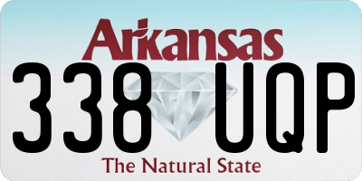 AR license plate 338UQP