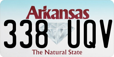 AR license plate 338UQV