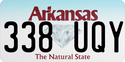 AR license plate 338UQY