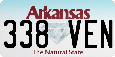 AR license plate 338VEN