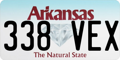 AR license plate 338VEX