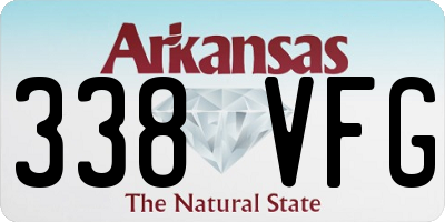AR license plate 338VFG