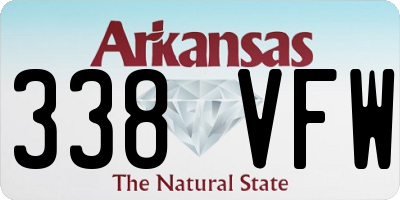 AR license plate 338VFW