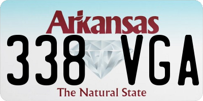 AR license plate 338VGA